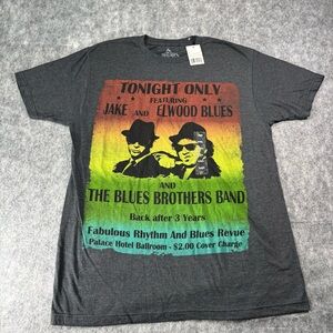 House of Blues Mens Blues Brothers‎ Graphic Short Sleeve T-Shirt Size LG